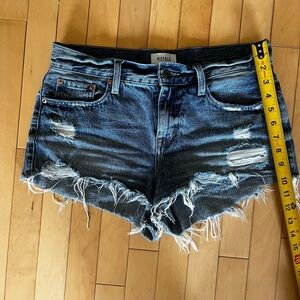 Pistola Gigi Distressed Denim Shorts - Blue